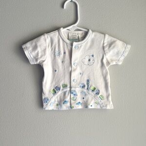 Koala Kids White Shirt with Blue and Green Details